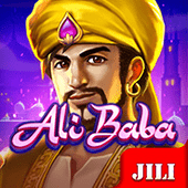 Ali Baba game tile artwork with desert treasure theme