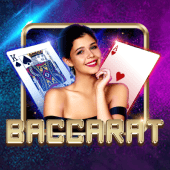 Baccarat B live game tile artwork with alternate baccarat table