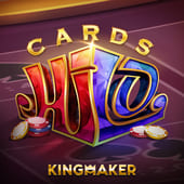 Cards Hi Lo game tile artwork with high low cards