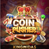 Coin Pusher game tile artwork with arcade coins