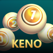 Keno game tile artwork with number board