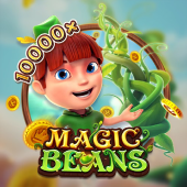 Magic Beans game tile artwork with beanstalk theme