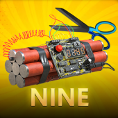 Nine game tile artwork with number nine