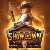 Wild Bounty Showdown slot tile artwork with western outlaws